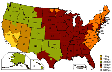 BannerSuperstore Continental US Shipping Schedule